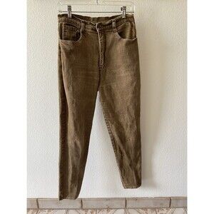 Vintage Watch LA Jeans 15-16 Womens Brown Skinny Ankle Denim Made in USA
